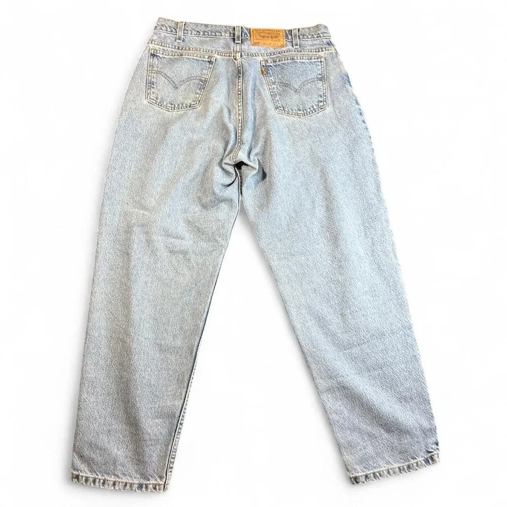Vintage Levis Orange Tab 560 USA Made Loose Tapered Jeans W34 L30 90s Denim